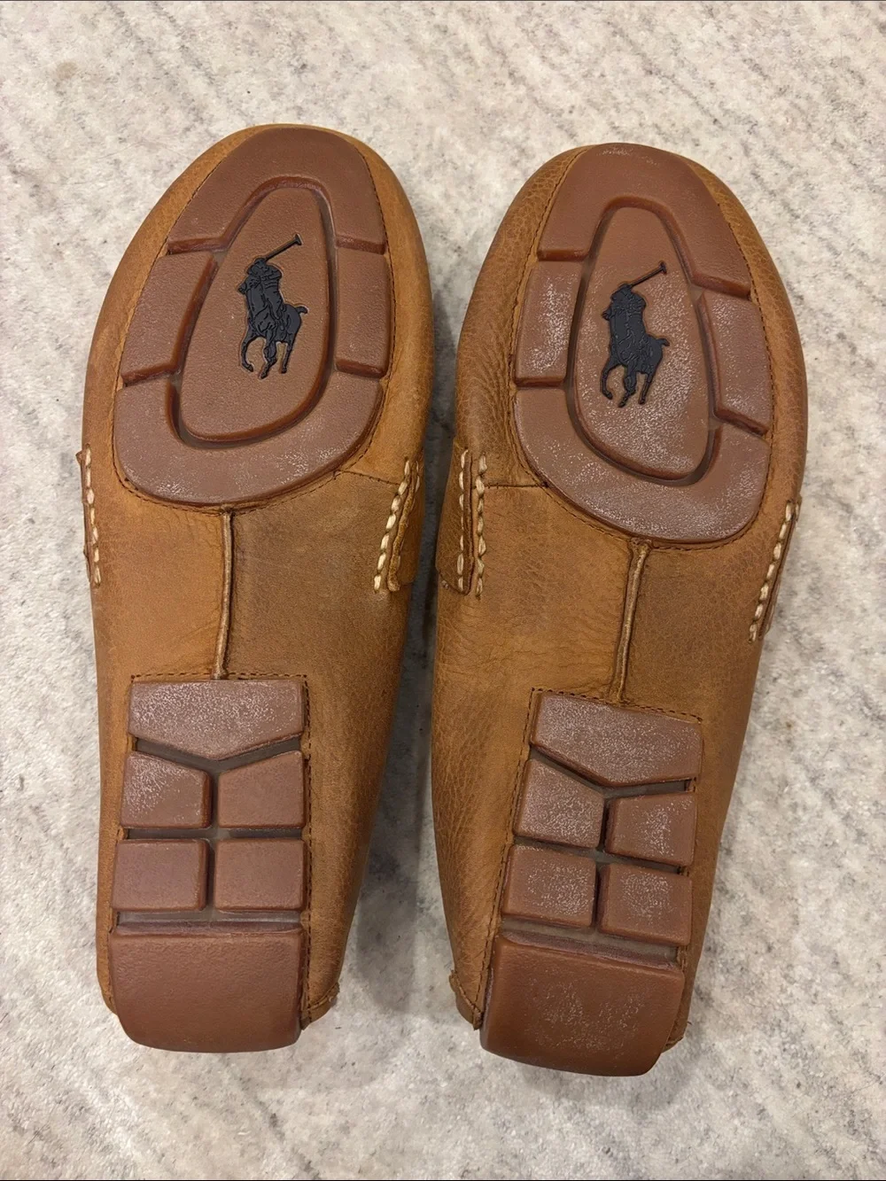 Polo by Ralph Lauren Tan Leather Penny Loafers